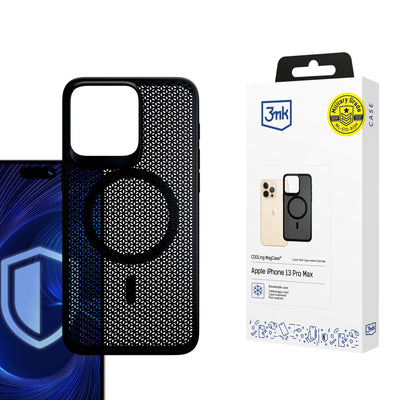 Husa 3mk Cooling Magcase pentru Apple iPhone 13 Pro Max - Negru