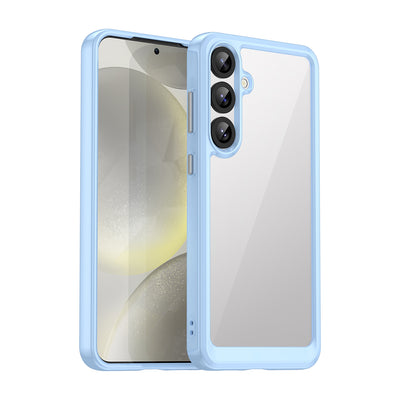 Husa Outer Space cu Gel Frame pentru Samsung Galaxy S25+ - Albastru