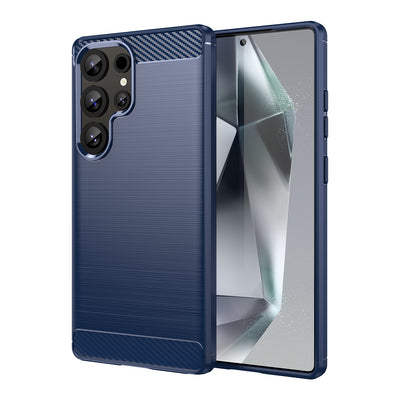 Husa Carbon pentru Samsung Galaxy S25 Ultra - Albastru