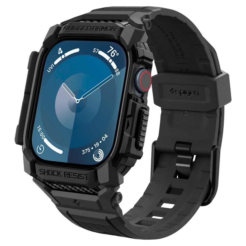 Husa Spigen Rugged Armor pentru Apple Watch 10 46mm - Negru