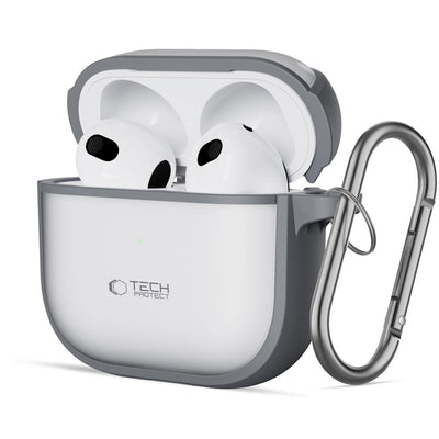 Husa Tech-protect Slim Hook pentru AirPods 4 - Gri