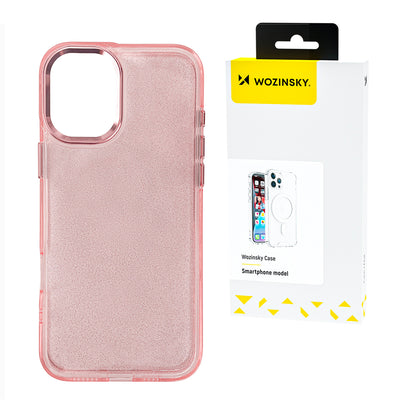 Husa Wozinsky Glitter pentru Samsung Galaxy S25 Ultra - Roz cu Glitter