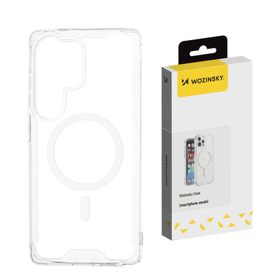 Husa Wozinsky Transparent Corner Magsafe Samsung Galaxy S25+ Transparent