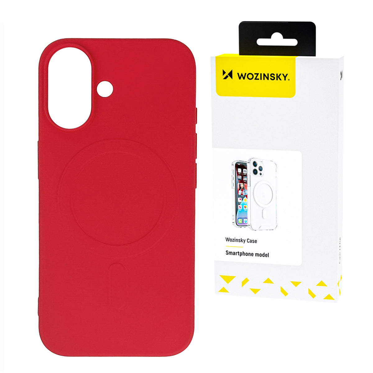 Husa Wozinsky Liquid Silicone Magsafe pentru Samsung Galaxy S24 FE - Rosu