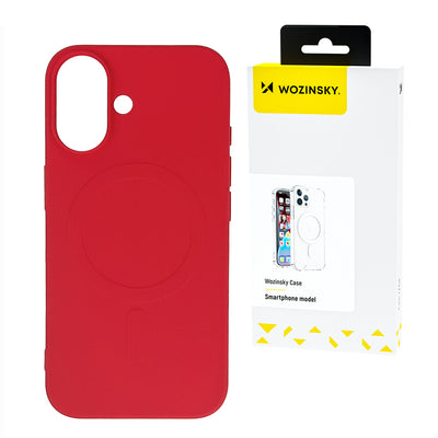 Husa Wozinsky Liquid Silicone Magsafe pentru Samsung Galaxy S24 FE - Rosu