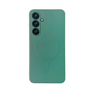 Husa Wozinsky Liquid Silicone Magsafe pentru Samsung Galaxy S24 FE - Verde