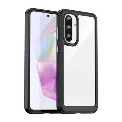 Husa Outer Space pentru Samsung Galaxy A26 Cover cu Flexible Frame - Negru