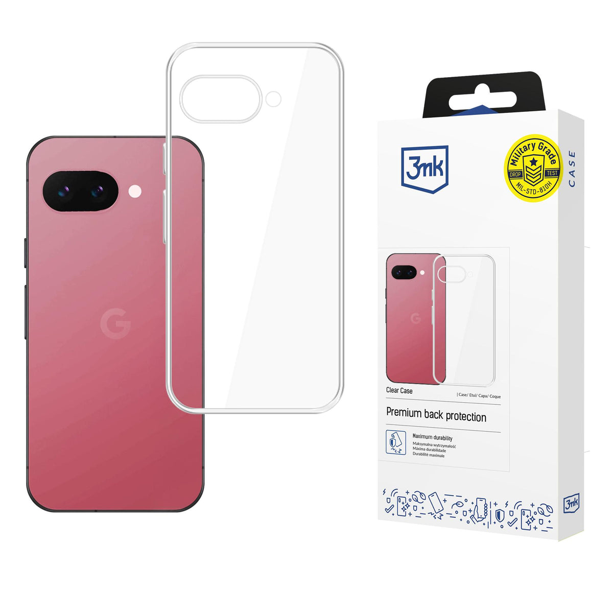 Husa 3mk Transparent pentru Google Pixel 9A - Transparent