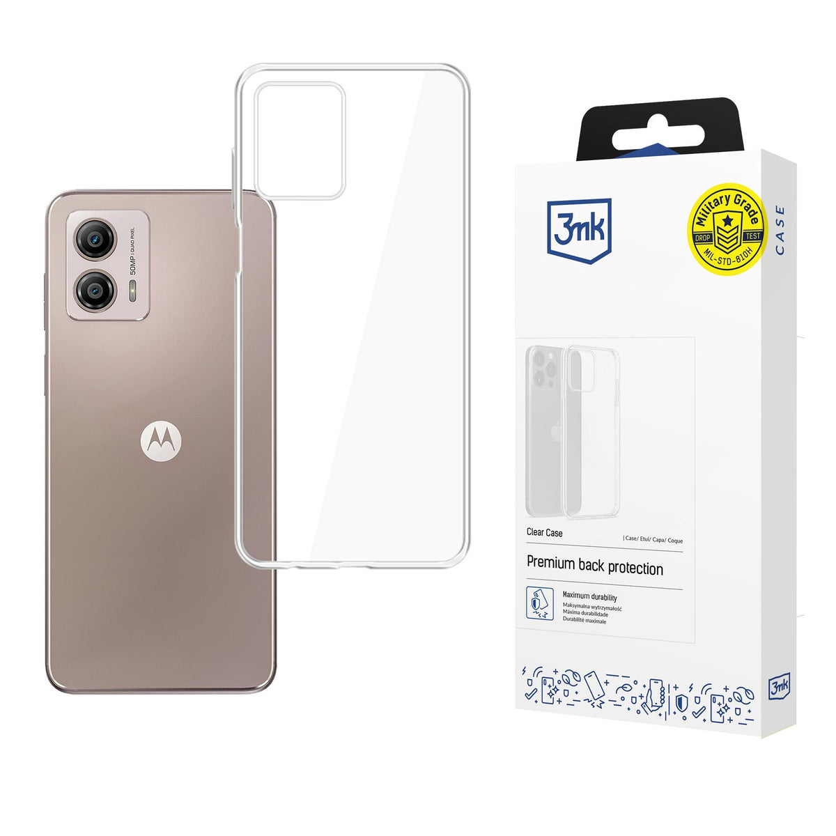 Husa 3mk Transparent pentru Motorola Moto G53 - Transparent