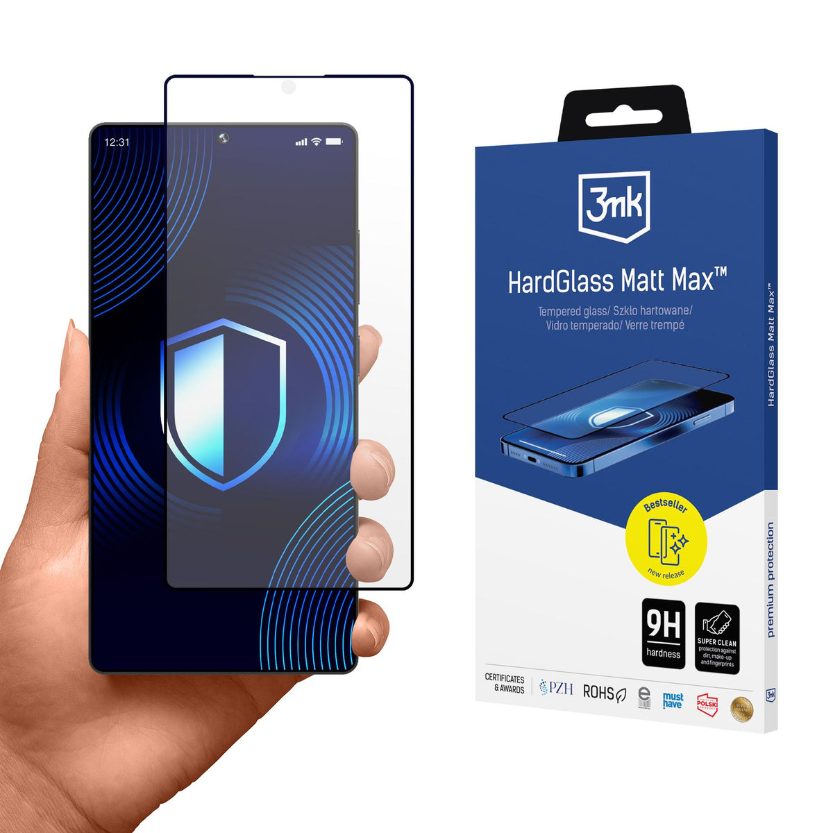 Folie Matte sticla 3mk Hardglass Matt Max pentru Samsung Galaxy S25 Ultra