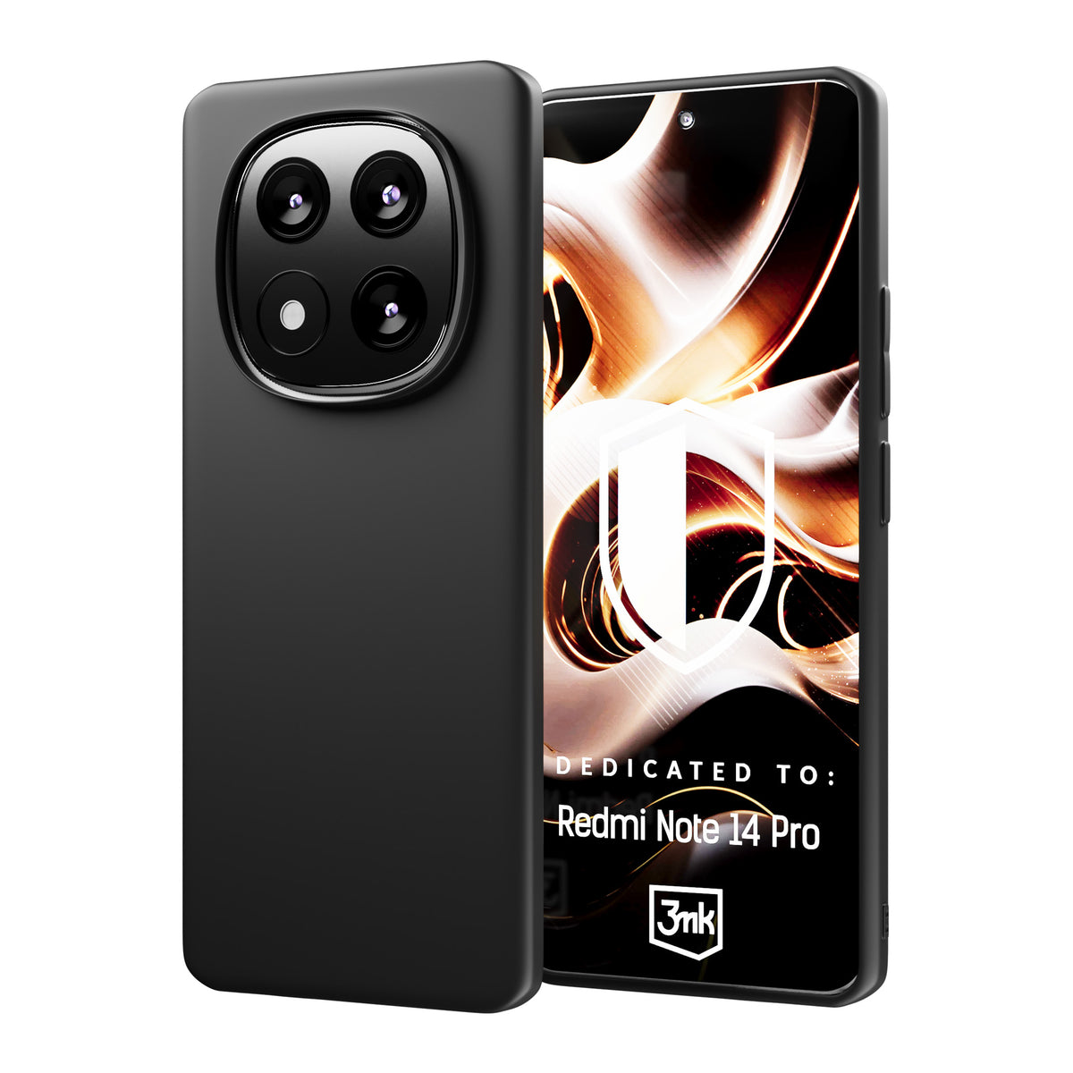 Husa 3mk Matt pentru Xiaomi Redmi Note 14 Pro - Negru