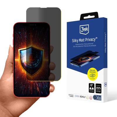 Folie Privacy protectie Matte 3mk Silky Matt Privacy pentru Apple iPhone 13