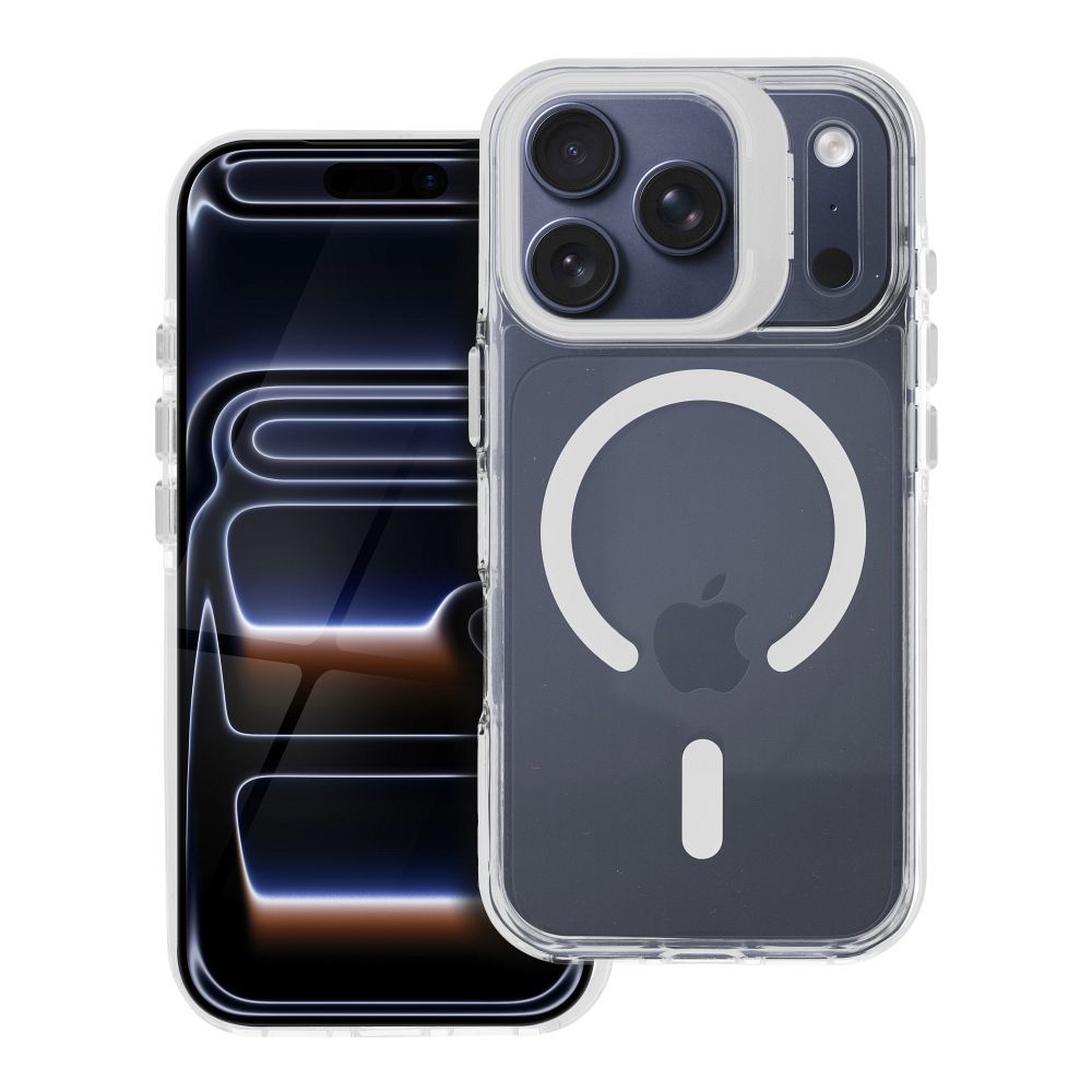Husa lentila Mag pentru iPhone 17 AIR Compatible cu Magsafe Alb