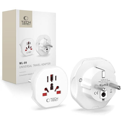 Adaptor Tech-protect Universal Travel To EU - Alb