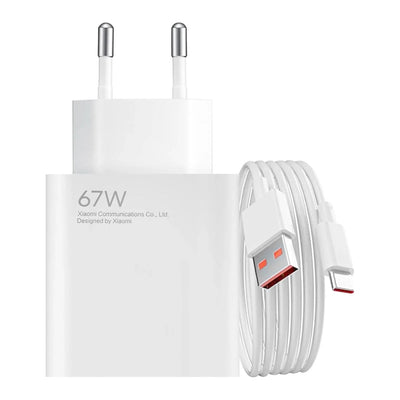 Incarcator priza Xiaomi Bhr9465eu 67W 6.2A Usb-a Z Kablem Usb-c - Alb