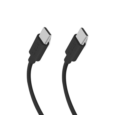 Cablu SBS Tecabletissuetck Usb-c - Usb-c 1.5m 60W Braided - Negru