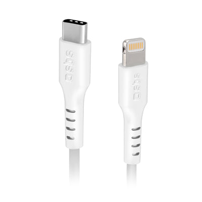 Cablu SBS Tecableligtc2w Usb-c - Lightning 2 M - Alb