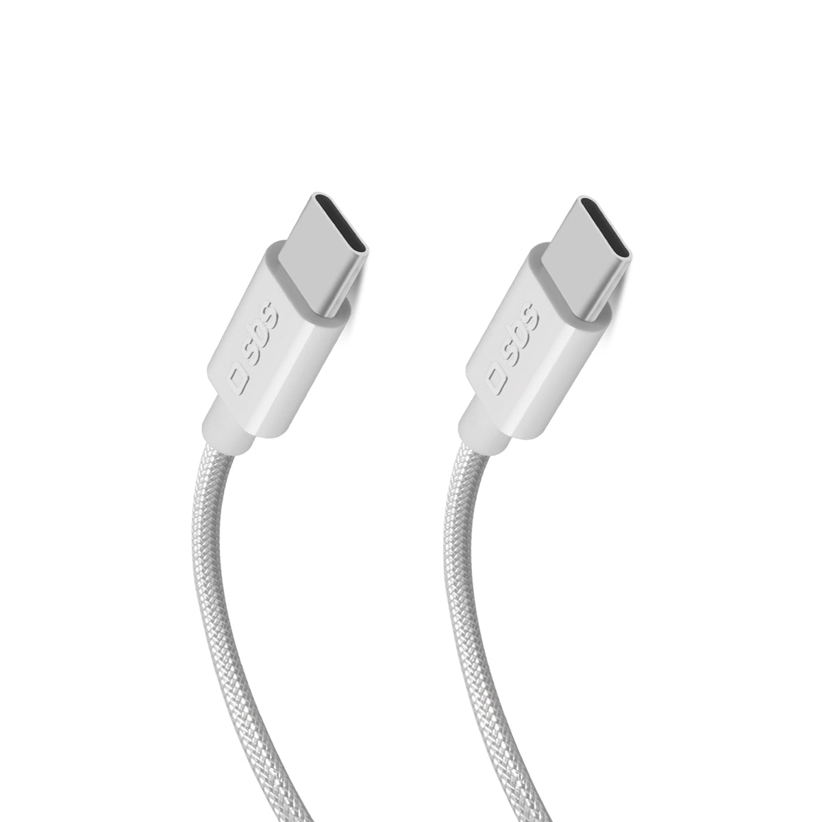 Cablu SBS Tecabletissuetcc2g 2 X Usb-c 2m 60W cu Power Delivery - Gri