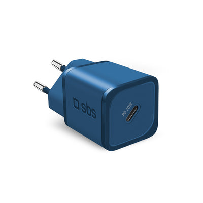 Incarcator priza SBS Tetrgan1c20b 20W Gan cu Power Delivery - Albastru