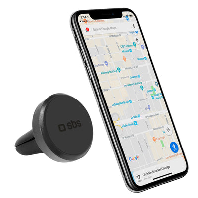 Suport SBS Tesuppeasymagk Smartphone Magnetic, pentru Air Vent - Negru