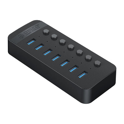 Cablu Orico Ct2u3-7ab 7x Usb-a 3.0 Hub cu Switches - Negru