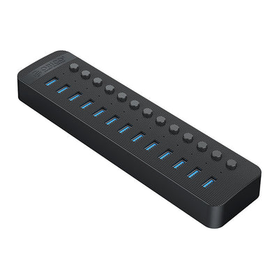 Cablu Orico Ct2u3-13ab 13x Usb-a 3.0 Hub cu Switches - Negru