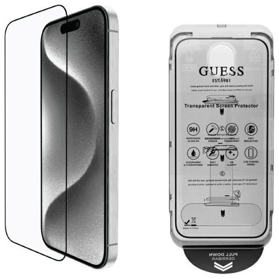Folie Guess protectie 2.5D Outline sticla pentru iPhone 16 Pro Max