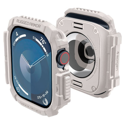 Curea Spigen Rugged Armor pentru Apple Watch 10 46mm - Bej