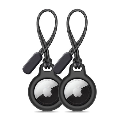 Husa Tech-protect Rough 2-pack pentru Apple AirTag - Negru