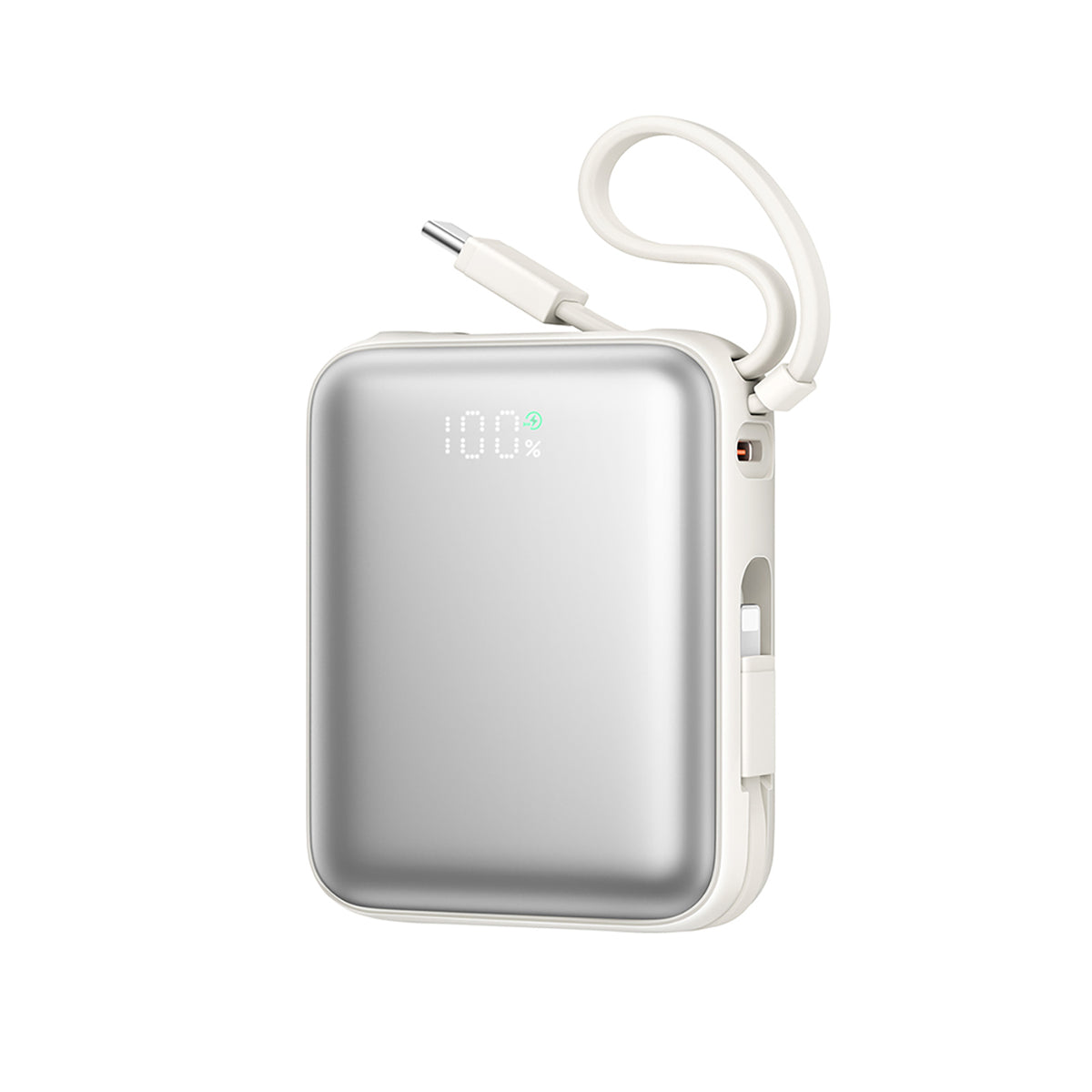 Cablu Joyroom 10000mAh 22.5W Acumulator extern cu Built-in Usb-c And Lightning - Alb