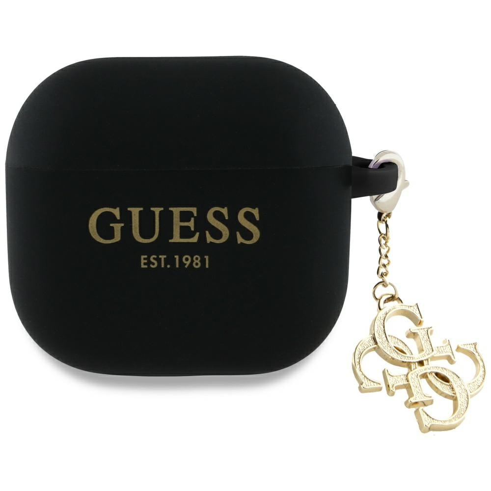 Husa Guess 4G Charm pentru AirPods 4 - Negru