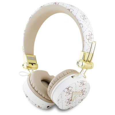 Casti Guess Bluetooth ENC Gubh70e4ptmh On-ear Alb 4G Triangle Round Shape