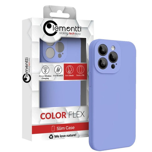 Lemontti Husa Liquid Silicon MagCharge iPhone 15 Pro Lila (protectie 360°, material fin, captusit cu microfibra)