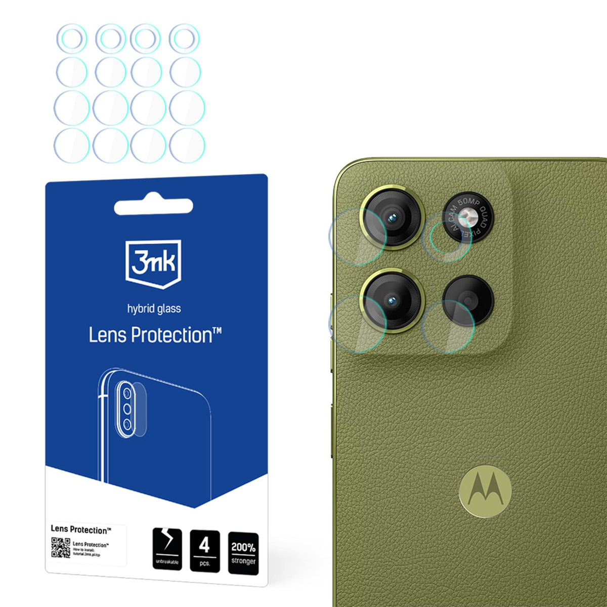 Folie 3mk Lens Protection Hybrid Camera pentru Motorola Moto G15 / G15 Power