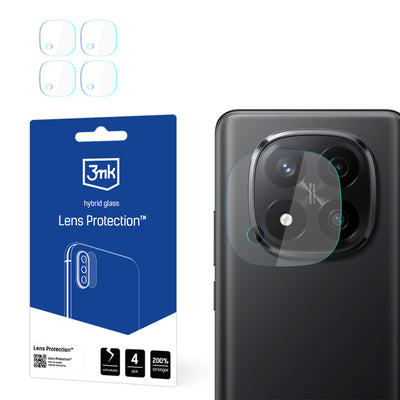 Folie Hybrid Glass pentru Camera Lens 3mk Lens Protection pentru Xiaomi Redmi Note 14 Pro+