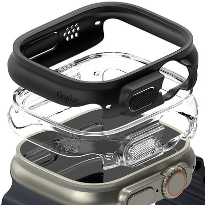 Husa Ringke Slim 2-pack pentru Apple Watch Ultra 1/2 (49mm) - Transparent And Matte Negru