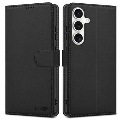 Husa Tech-protect Wallet pentru Samsung Galaxy S25 - Negru