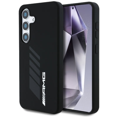 Husa AMG Oversize Rhombs Magsafe pentru Samsung Galaxy S25 - Negru