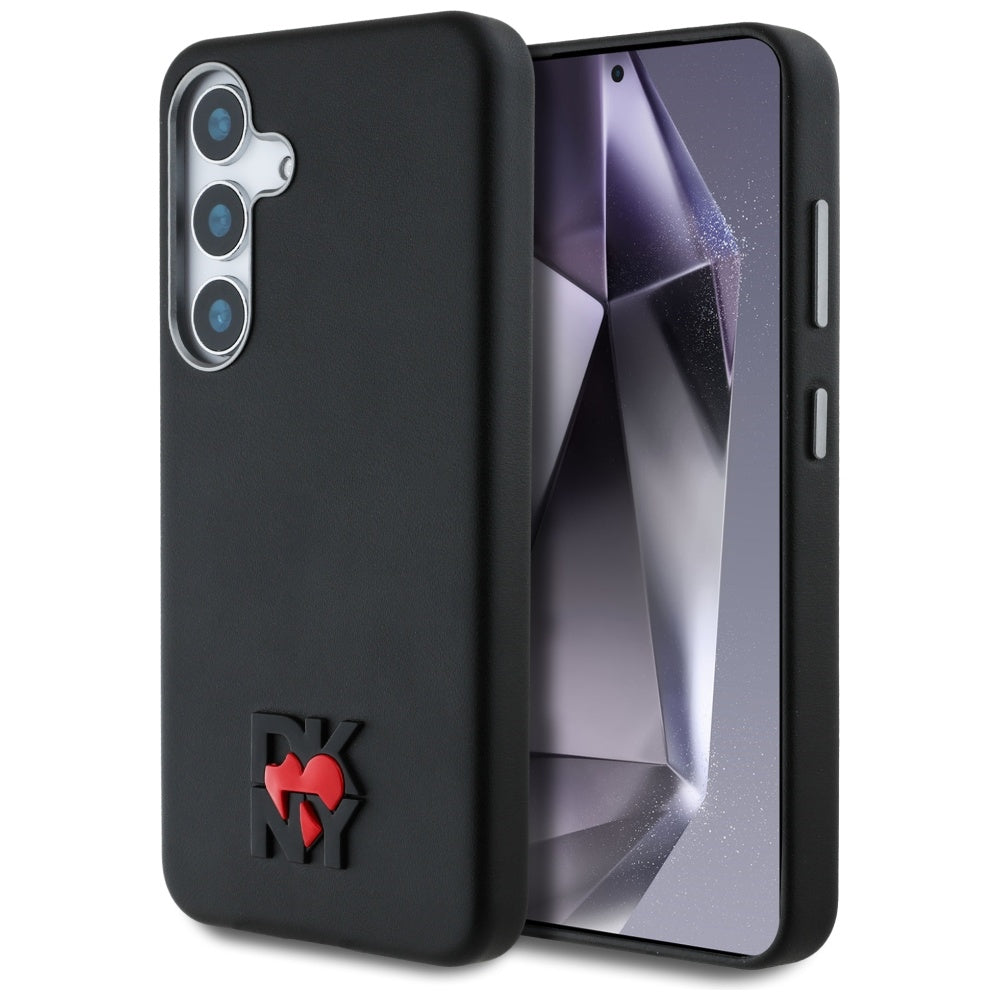 Husa Dkny Leather Heart Of NY pentru Samsung Galaxy S25 - Negru
