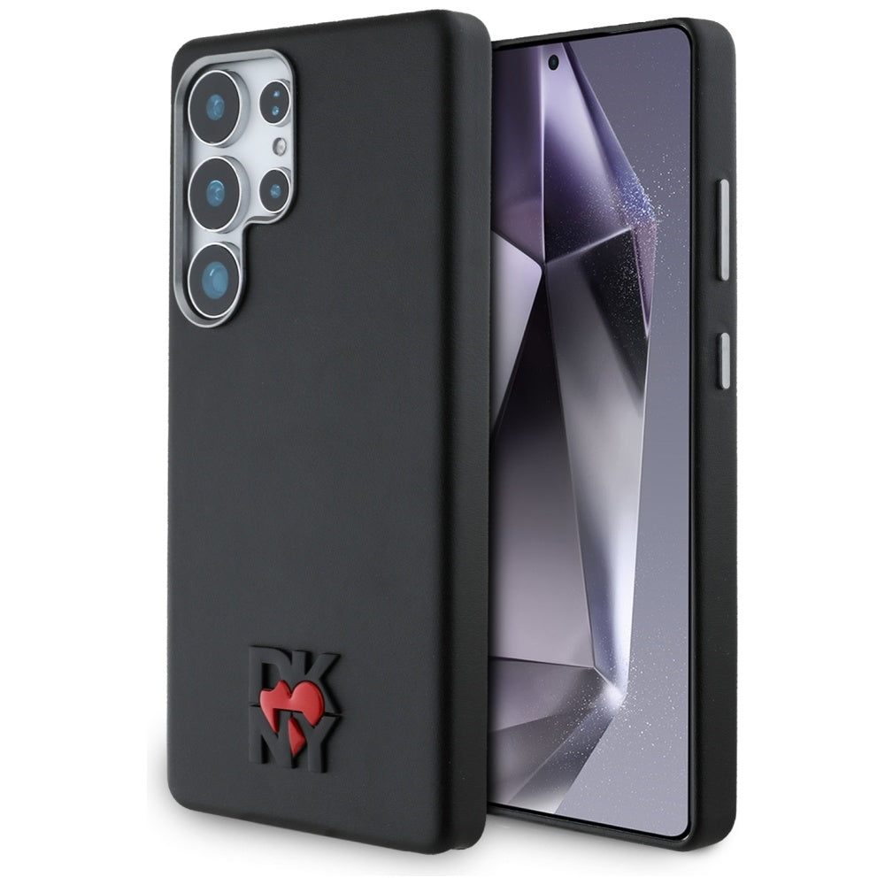 Husa Dkny Leather Heart Of NY pentru Samsung Galaxy S25 Ultra - Negru