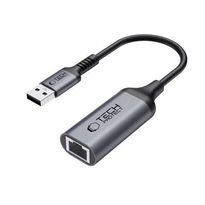 Adaptor Tech-protect Ultraboost Usb-a 3.0 / Ethernet Rj45 1000Mbps - Negru