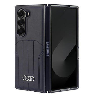 Husa Audi Synthetic Leather Magsafe pentru Samsung Galaxy Z Fold 6 - Negru
