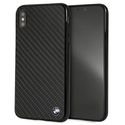 Husa BMW Siganture Carbon pentru iPhone Xs Max - Negru