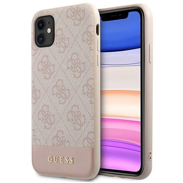Husa Guess 4G Stripe Collection pentru iPhone 11 / Xr 6.1" - Roz