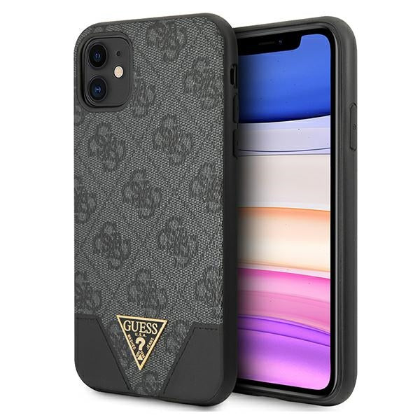 Husa Guess 4G Triangle Collection pentru iPhone 11 6.1" / Xr - Gri