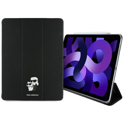 Husa Karl Lagerfeld Saffiano Magnetic Karl & Choupette iPad Air 13" 2024 Book Cover - Negru