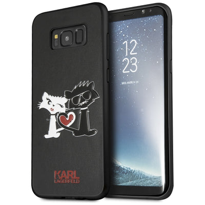 Husa Karl Lagerfeld Choupette In Love pentru Samsung Galaxy S8 Plus - Negru
