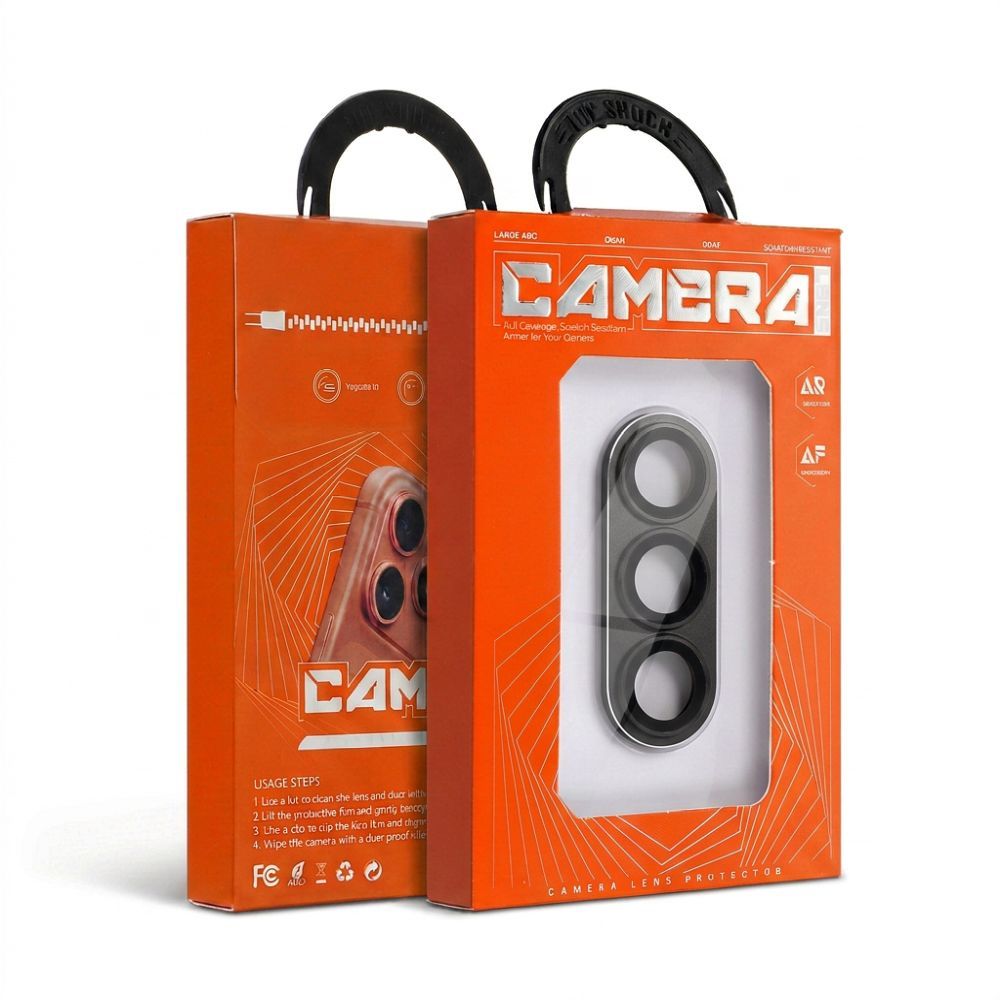 Folie sticla lentila camerei pentru Samsung S26 AR+AF Full Metal Negru