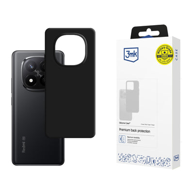 Husa 3mk Silicone pentru Xiaomi Redmi Note 14 Pro+ - Negru