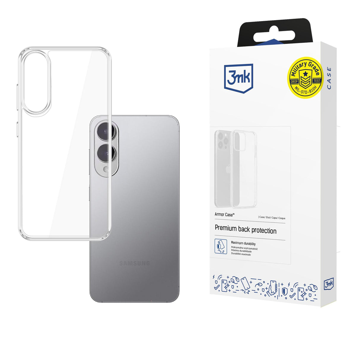 Husa 3mk Armor pentru Samsung Galaxy S25 Edge - Transparent